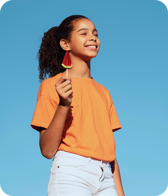 teenager girl having fun summer 1